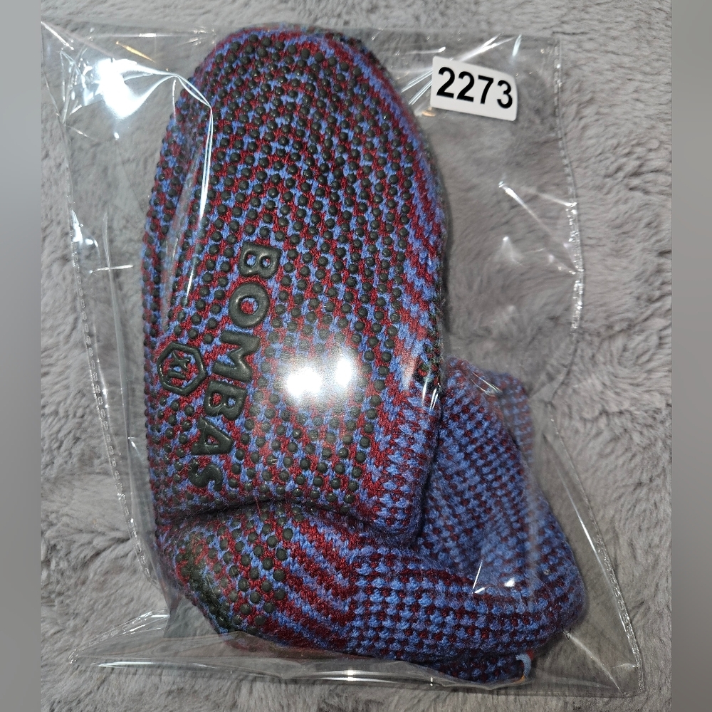 Bombas Gripper Slippers Size XL Extra Large Grip Socks Double Layer Knit Outer - Picture 9 of 9